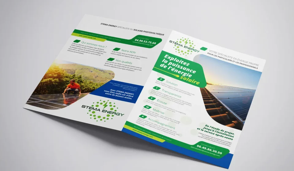 Site internet de Stema Energy, spécialiste en énergie solaire et solutions durables
