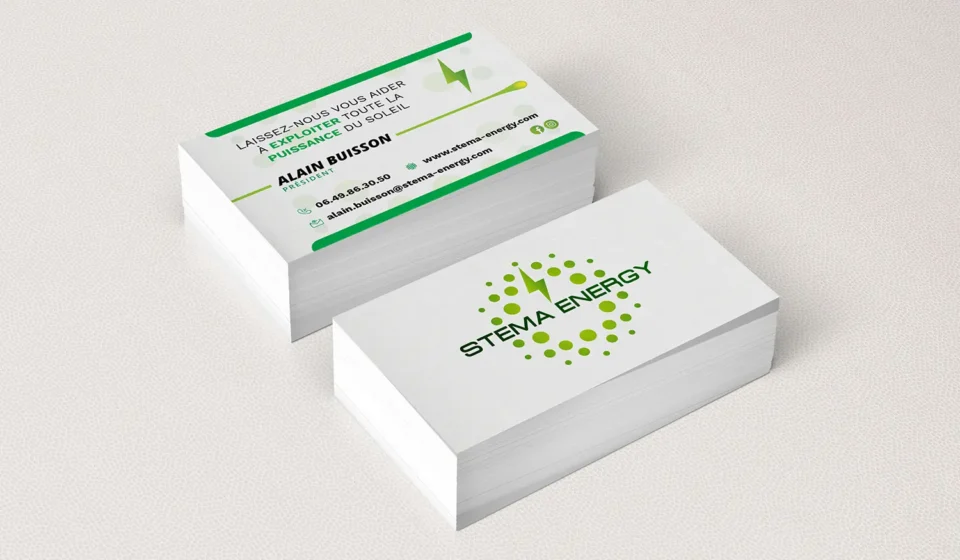 Site internet de Stema Energy, spécialiste en énergie solaire et solutions durables